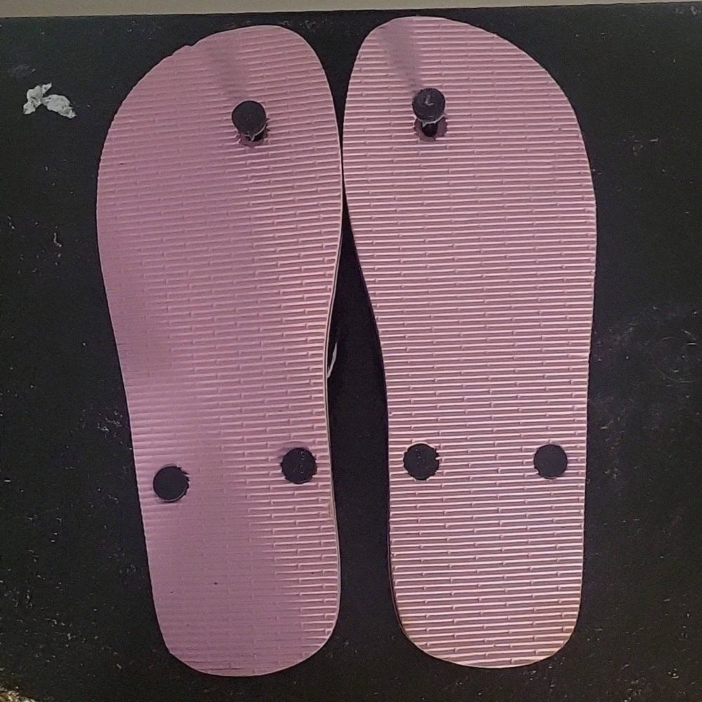 GAP Men's Cocoa Brown Size 10-11 & Faded Glory Pink American Flag Flip Flop 9-10